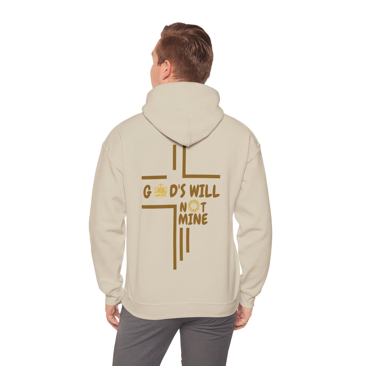God's Will Not Mine Hoodie (Cream)