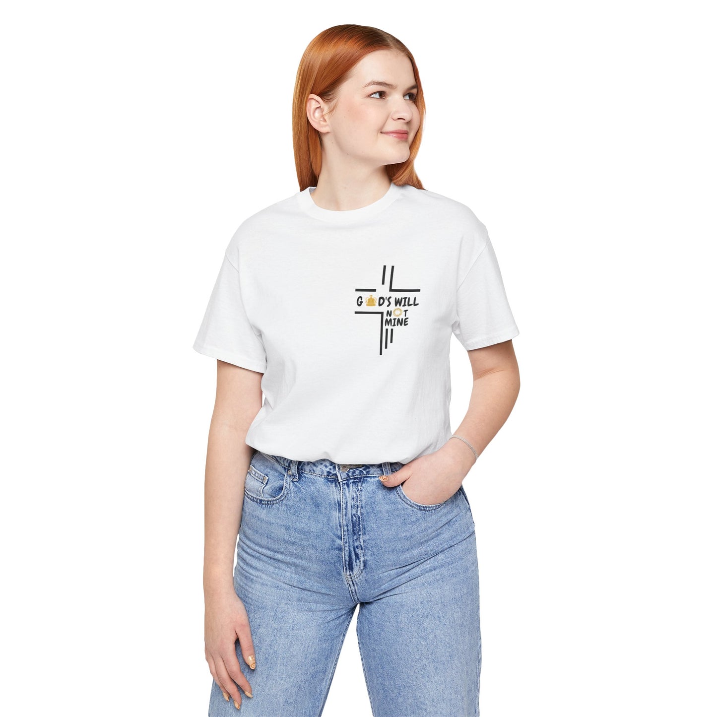 God's Will Not Mine Shirt (White)