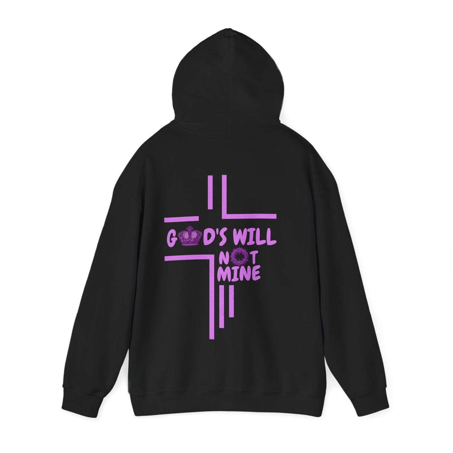 Unisex Heavy Blend™ Hooded Sweatshirt - God's Will Not Mine, Faith-Inspired Apparel