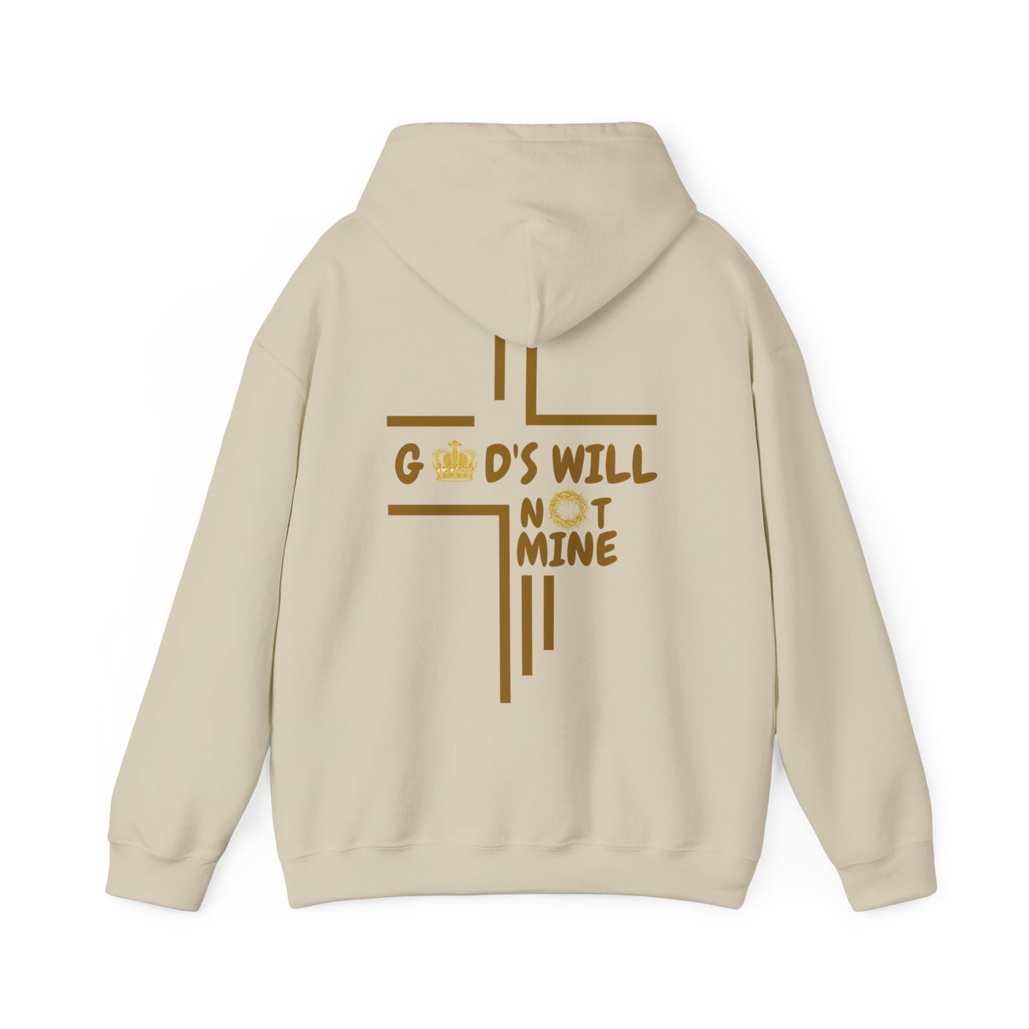 God's Will Not Mine Hoodie (Cream)
