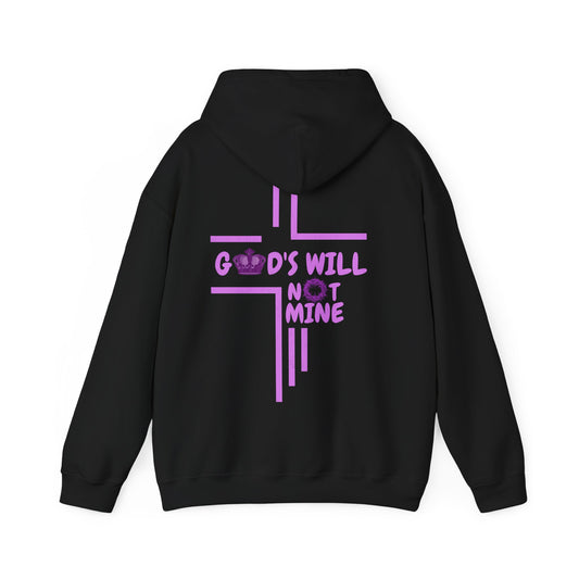 Unisex Heavy Blend™ Hooded Sweatshirt - God's Will Not Mine, Faith-Inspired Apparel